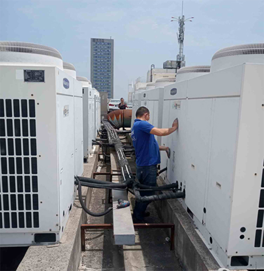 向阳中央空调制热和不制冷系统维修方法